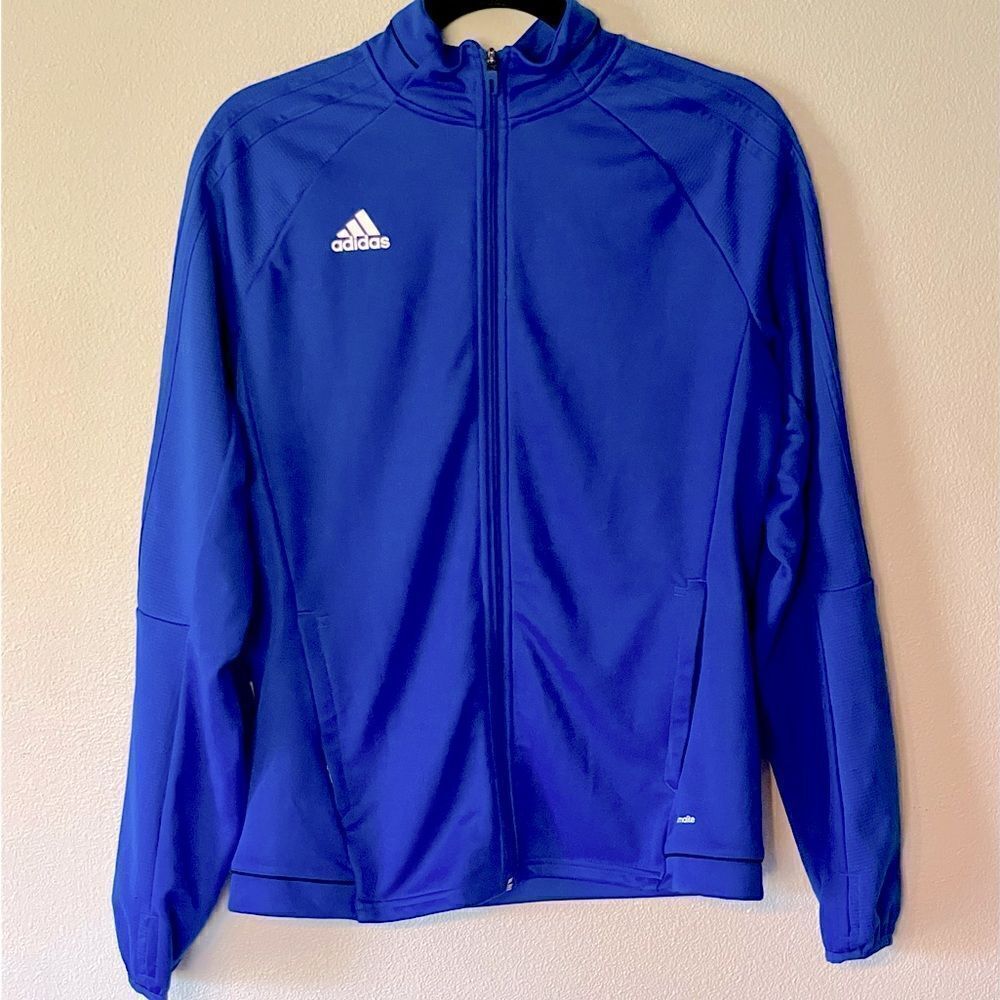 New! Adidas “Climalite” Electric-Blue, Women’s, Zip Up Jacket. Size Medium.